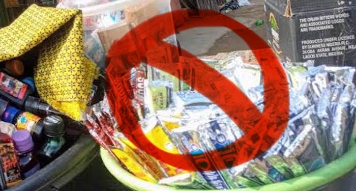 BAN ON PRODUCTION AND SALE OF ALCOHOL IN SACHETS AND SMALL BOTTLES IN NIGERIA